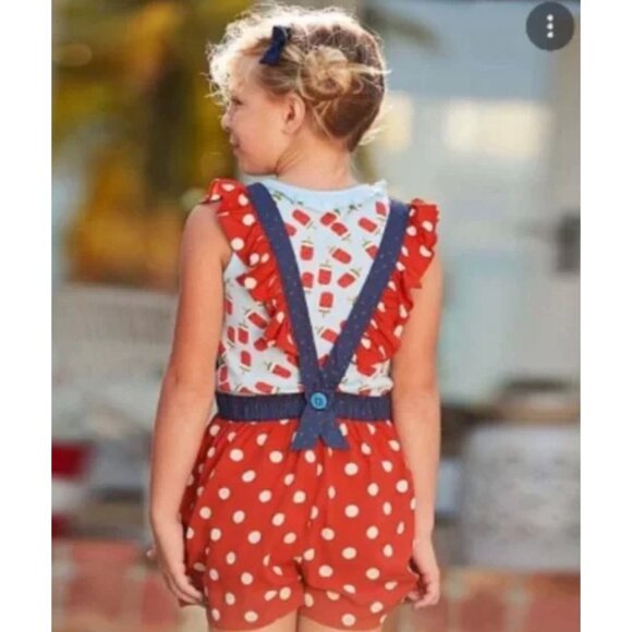 Matilda Jane Girls Size 2 Polka Dot Most Magical Day Romper 2 availabel twins mu - Picture 3 of 12